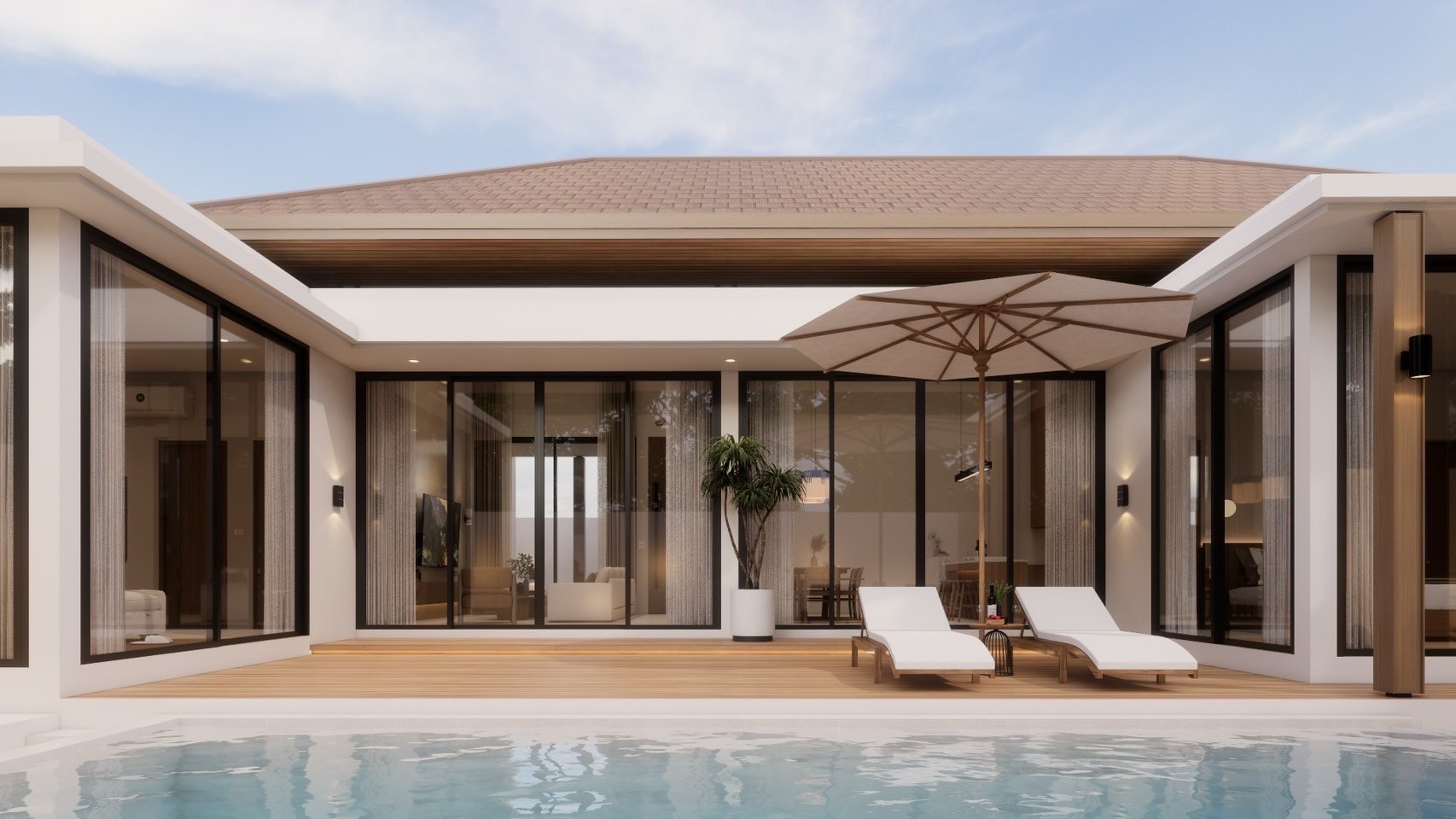 The Wild Pool Villa, Ao Nang, Krabi — villa and pool deck